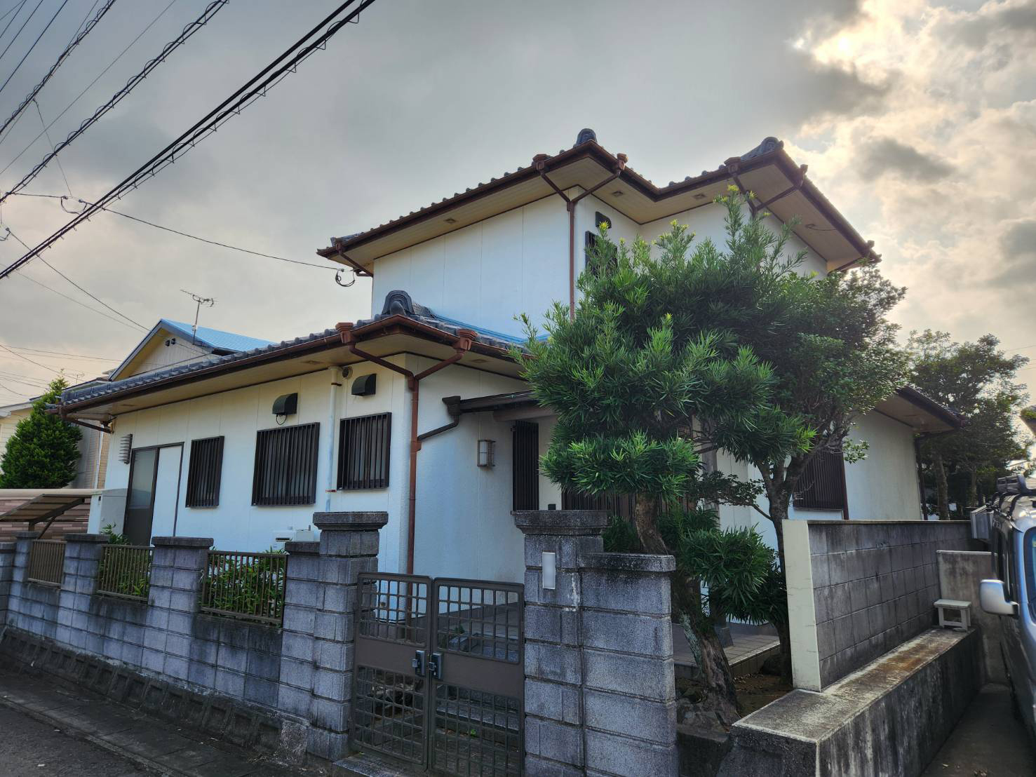 建物全景の確認作業
