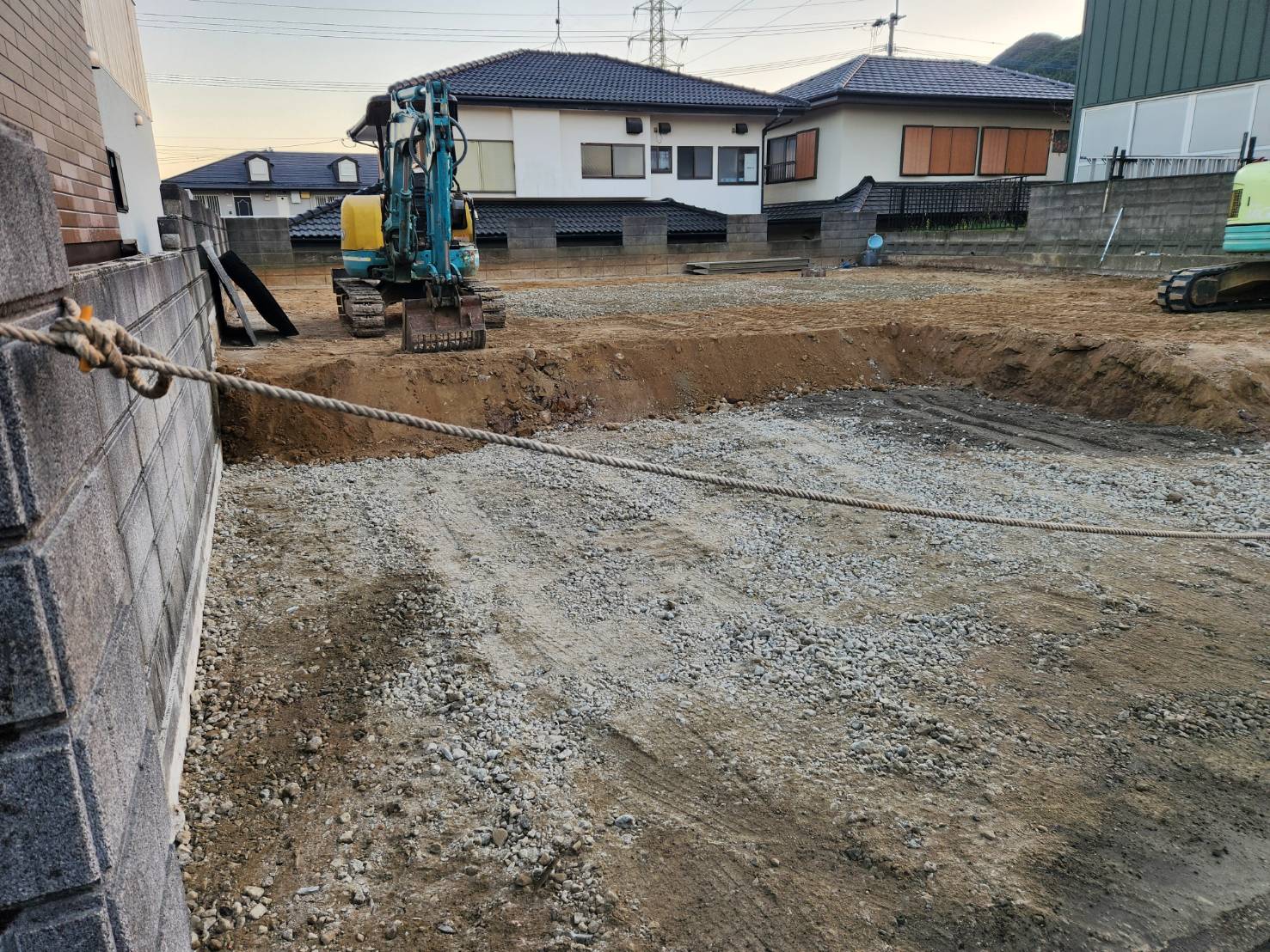 完成した更地の全景